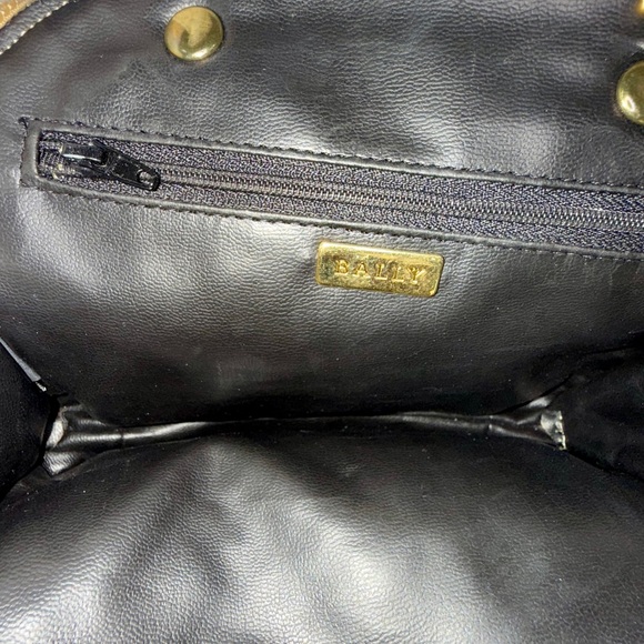 BALLY Quilted Gold Mini Handbag - Picture 13 of 14